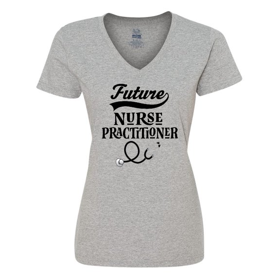 Inktastic Future Nurse Practitioner Women's V-Neck T-Shirt