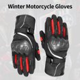 thumbnail image 2 of Guantes de moto de invierno impermeables para clima frío, guantes de moto cálidos para montar en moto, 2 of 7