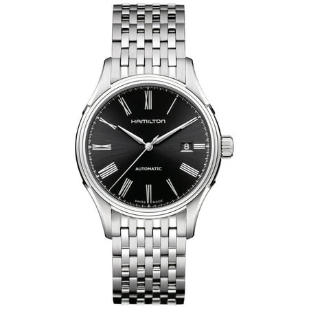 Hamilton H39515134 Men's American Classic Valiant Black Dial Steel Bracelet Automatic Watch
