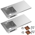thumbnail image 2 of TORVA Stainless Steel Countertop with Integrated Deep Sink Left, For Van Galley RV Kitchen（2 pack）, 2 of 9