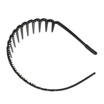 Vocoste 1 Pc Classic Flower Edge Anti-Slip Toothed Hairband for Women for Girls Black