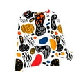 thumbnail image 5 of AJTQTH Kids Cute Cartoon Pattern Print T-Shirts Loose Fit Casual Long Sleeve Round Neck Pullover Tops Trendy Soft Cotton Tees Sweatshirt Mulitcolor#07 7-8 Years, 5 of 6
