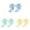#1 Blue & Light Yellow & Light Green, variant on Big Ruffle Ankle Socks Lace Frilly Cute Socks-Soft Cotton Girls Sock,Color:Navy,4-6 Years