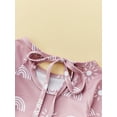 thumbnail image 6 of Kiapeise Toddler Baby Girl One-Piece Swimsuit Long Sleeve Swimsuit Girls Bathing Suit Rash Guard, 6 of 9