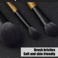 thumbnail image 4 of Juego de brochas de maquillaje de viaje, mini brochas de maquillaje con bolsa de almacenamiento, base en polvo, correctores, contorno, rubor, sombras de ojos, juego de brochas de maquillaje, 8 piezas, 4 of 6