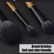 thumbnail image 4 of Juego de brochas de maquillaje de viaje, mini brochas de maquillaje con bolsa de almacenamiento, base en polvo, correctores, contorno, rubor, sombras de ojos, juego de brochas de maquillaje, 8 piezas, 4 of 6