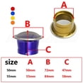 thumbnail image 3 of CNC Motorcycle Carburetor Air Filter Cup 50/55mm For PWK 21-34mm PE 28 30 Modified Velocity Stacks Air Filter Cup With Net, 3 of 7