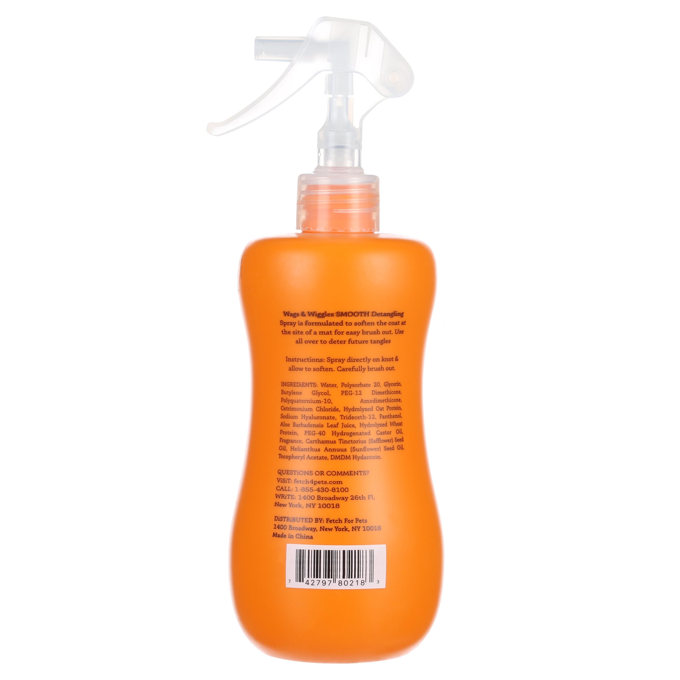 Wags & Wiggles Smooth Detangling Spray Juicy Apricot Scent 12 Ounces
