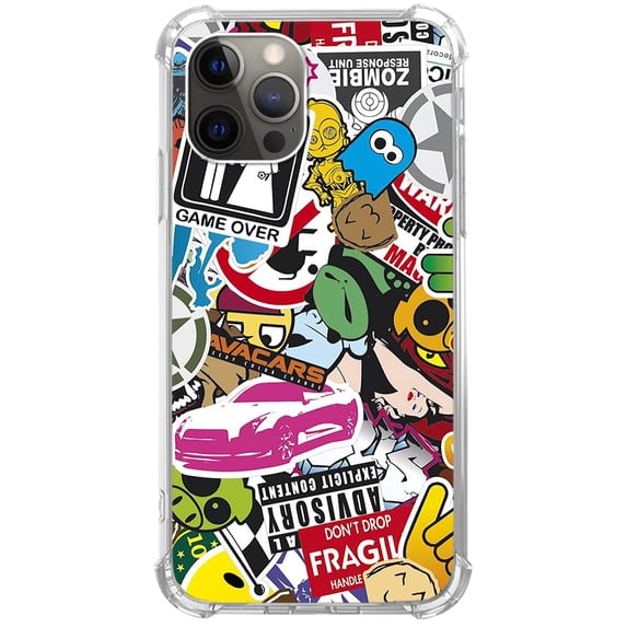 Pop Art Cartoon Case for iPhone 11 Pro,Aesthetic Art Design TPU Shock-proof Cover Case