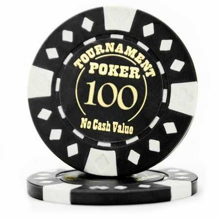 Texas Holdem Tournament Software - Casino Poker Chips, Pack Of 25 Texas Holdem Tournament Quality Poker Chips, Black