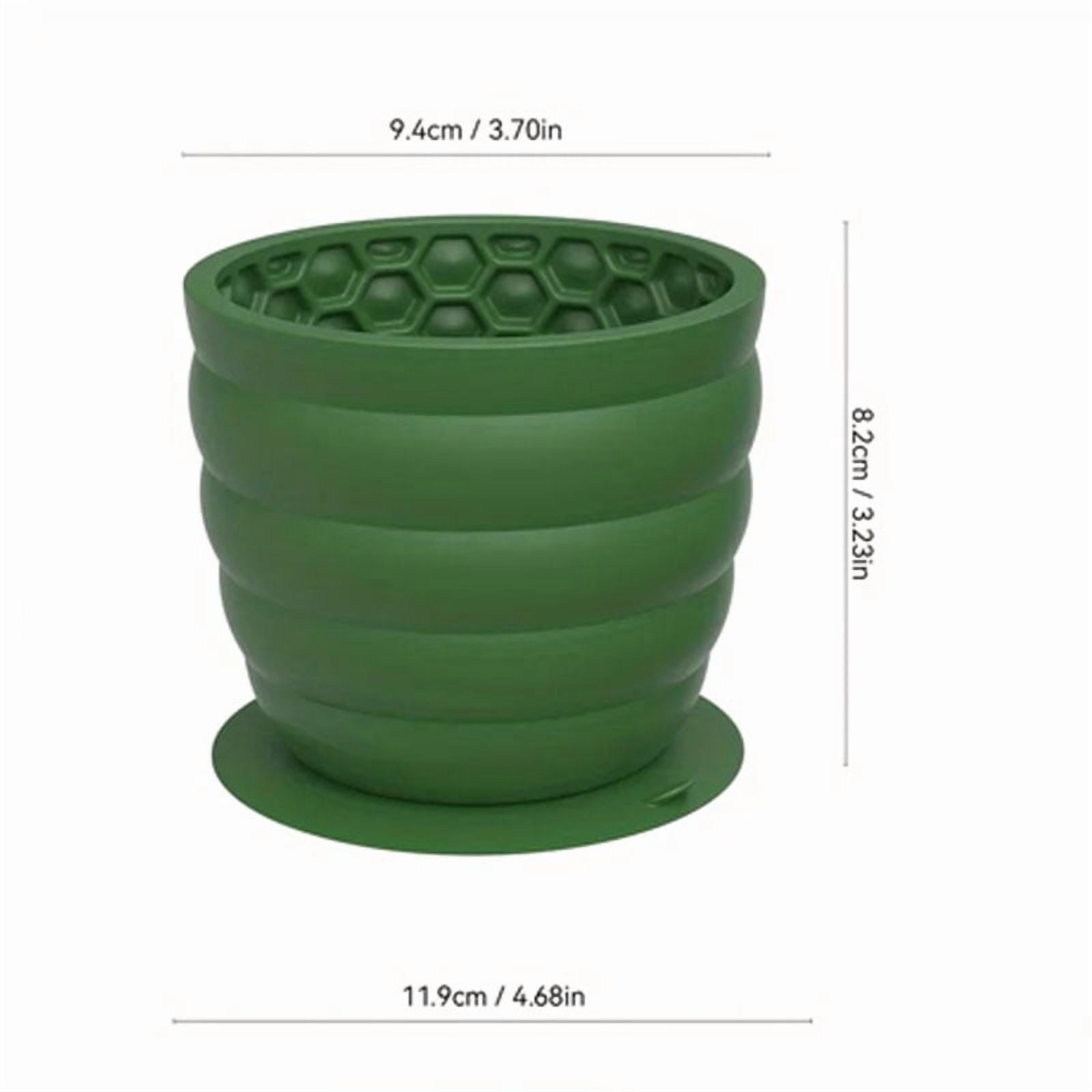 Silicone Slow Feeder Dog Bowl Cup - Anti-Slip Distraction Design for Small to Medium Breeds - Promotes Healthy Digestion