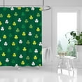 thumbnail image 5 of St Patrick Shower Curtain, St Patrick Lucky Shower Curtain Set Shower Curtains for Bathroom, Waterproof Bathroom Shower Curtain Sets for St Patrick Decorations Bathroom Decor 72X72 with 12 Hooks, 5 of 6