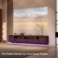 thumbnail image 3 of Modern TV Stand for Up to 100" TV, Modern Entertainment Center with LED Lights and Power Outlets, Sleek Entertainment Center & Media Console for Living Room, 3 of 6