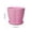 Pink, variant on Flower Pot With Drainage Hole, Plastic Planter With Saucer, Petal Shaped Decorative Lightweight Plant Pot for Indoor Outdoor SUCCULENTs, Herbs, Tabletop Shelf Windowsill Display