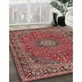 thumbnail image 3 of Ahgly Company Machine Washable Indoor Rectangle Traditional Tomato Red Area Rugs, 5' x 8', 3 of 7