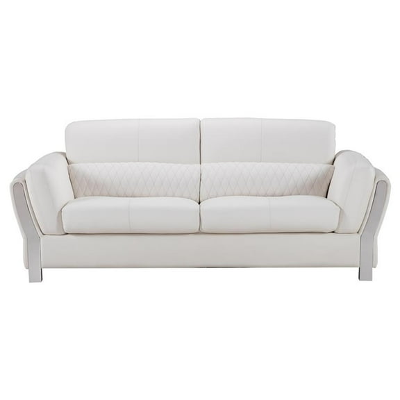 AE690 White Color With Microfiber Leather Sofa