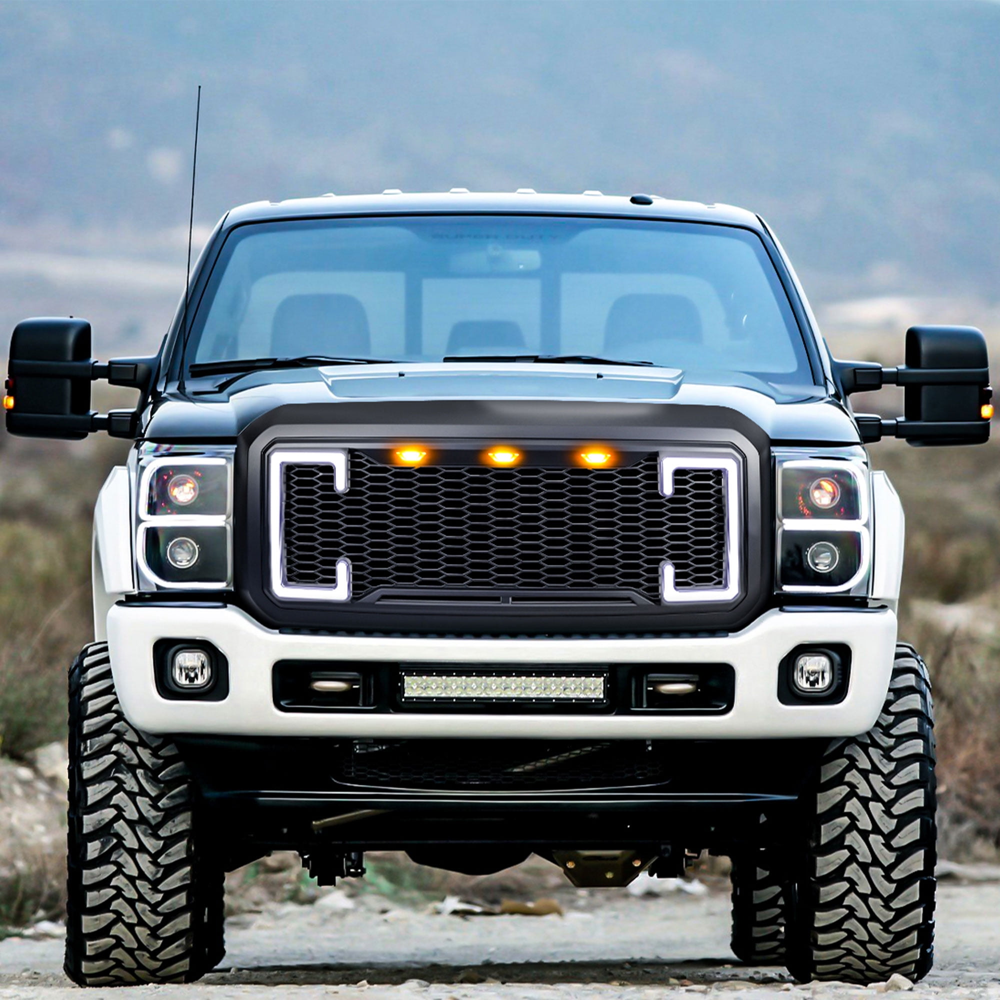 AMERICAN MODIFIED Raptor Style Mesh Grille for 11-16 Ford F250/350/450/550