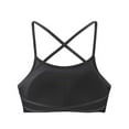 thumbnail image 4 of AINIYS Sports Yoga Bra Bralette Wireless Strappy L Criss Cross Back &nbsp;Workout Gym Athletic Fitness Bra Secure Fit Bra for Women Quick-Dry Bra Moisture-Wicking Breathable Everyday Bras Black M, 4 of 6