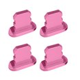 thumbnail image 1 of Methold 4Pcs Mobile Phone Stopper Dust Proof USB Protection Anti-dust Cap Micro Charging Port Replacement for 13/Mini/Pro/Pro Max Cables de audio/vídeo Rosado, 1 of 4