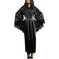 thumbnail image 2 of XINXIAOO Satin Kimono Robe Long Bridesmaid Wedding Bath Robe With Lace Trim plus Size Robe 4x-5x Spa Robes Womens Housecoats Leopard Wrap Towel Kimonos Robe for Women Japanese plus Size Thin Robe, 2 of 8