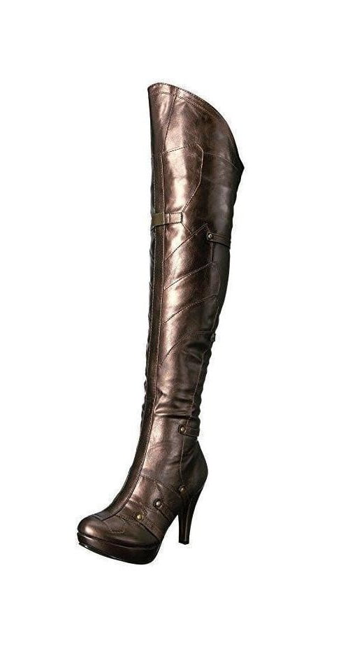 bronze colored women's boots