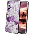 thumbnail image 1 of Compatible with Samsung Galaxy S20 Phone Case, Purple-Floral-8 Case Men Women, Flexible Silicone Shockproof Case for Samsung Galaxy S20, 1 of 1