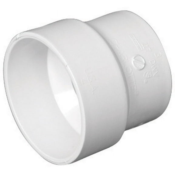 Charlotte Pipe 4 in. Hub x 3 in. Dia. Hub PVC Coupling