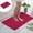 Red, variant on Absorbent Non-Slip Bathroom Rug 19x31in | Soft Microfiber Carpet with Rubber Backing | Washable Floor Mat for Bedroom, Living Room, Kitchen | Quick-Dry Gray, Blue, Brown, Red