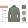 thumbnail image 4 of Little Donkey Andy Men's UV Protection Long Sleeve Golf Shirt Pullover with Pockets, Quick Dry, Stretchy,Size XL, 4 of 5