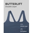 thumbnail image 3 of CRZ YOGA Butterlift Square Neck Sports Bras for Women Wireless Racerback Workout Yoga Top Non Padded, 3 of 5