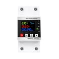 thumbnail image 1 of TFixol 63A Color Screen Circuit Breaker with Adjustable Voltage, Over/Under Voltage Protection, Leakage & Overcurrent Protection, Remote Control & Timer Function, No WiFi, White, 1 of 7