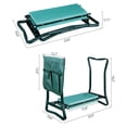 thumbnail image 3 of Folding Garden Kneeler , Heavy Duty Garden Stool Kneeling Pad, Seat for Kneeling to Prevent Knee Pain, Lightweight Portable Gardening Supplies with Extra Tool Pouches, Foam Pad, 3 of 9