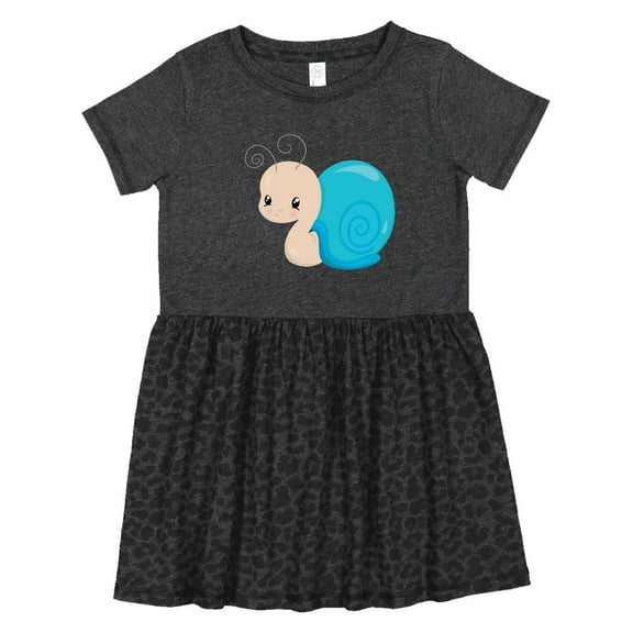 Inktastic Adorable Blue Snail Girls Toddler Dress