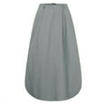thumbnail image 3 of ZANZEA Womens Skirts Casual High Waist Solid Vintage Long Skirts, 3 of 3