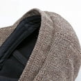 thumbnail image 6 of Unisex Autumn Winter Newsboy Caps Warm Tweed Detective Hats Retro Flat Caps chapeau Octagonal Hat Vintage Beret Flat Ivy Cabbie Driving Hunting Cap for Boyfriend, Husband, Brother, Father, 6 of 7