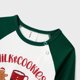 thumbnail image 4 of Conjuntos de pijamas familiares navideños, mangas raglán, camiseta de Papá Noel, pantalones con cordón y bolsillos (resistentes al fuego), 4 of 5