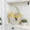 thumbnail image 4 of Sturdy Large Capacity Canvas Easter Basket Empty Easter Bucket For Easter Egg Hunting Durable Fabric Basket With Decorative Bow For Holiday Party Home Decor, 4 of 8