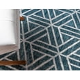 thumbnail image 6 of Rugs.com Lattice Trellis Collection Rug – 4' x 6' Blue Low-Pile Rug Perfect For Living Rooms, Large Dining Rooms, Open Floorplans, 6 of 9