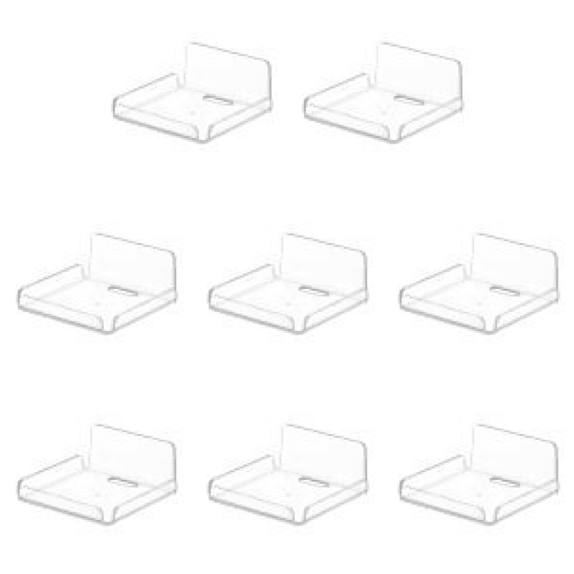 Estante de pared para cámara, almacenamiento acrílico versátil para altavoces, plantas, libros, juguetes