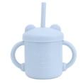 thumbnail image 4 of Toddler Straw Cup, 4 Pcs Silicone Sippy Cup Panda Pattern Baby Learning Training Cup Spill  Early Learning Snack And Drink Tumbler Trainer With Handles, 4 of 8
