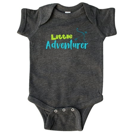 

Inktastic Little Adventurer Bow And Arrow - Blue Green Gift Baby Boy Bodysuit