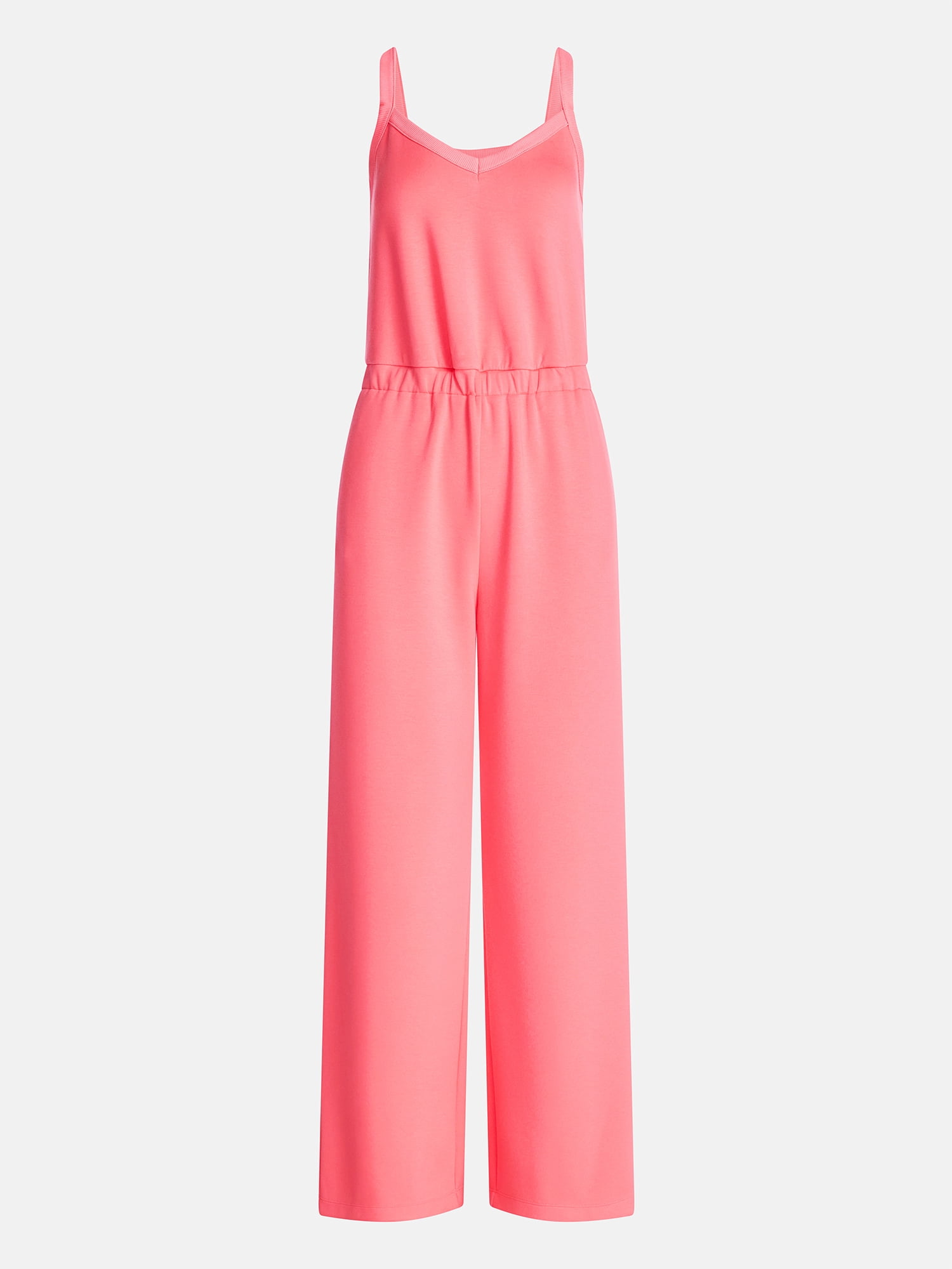 Scoop Women's and Women's Plus Scubaknit Tank Jumpsuit, Sizes XS-4X
