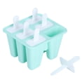 thumbnail image 4 of Moldes de silicona para helados ecológicos, herramientas para hacer helados DIY para el verano, 6 rejillas, 4 of 12