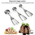 thumbnail image 4 of Ice Cream Ball Digger, Ergonomic Trigger System Easy To Clean Ice Cream Scoop Rustproof  For Home 6cm/2.4in, 4 of 8