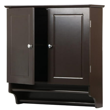 Yaheetech Wall Mounted Cabinet Kitchen\/Bathroom Wooden Medicine Hanging Storage Organizer 