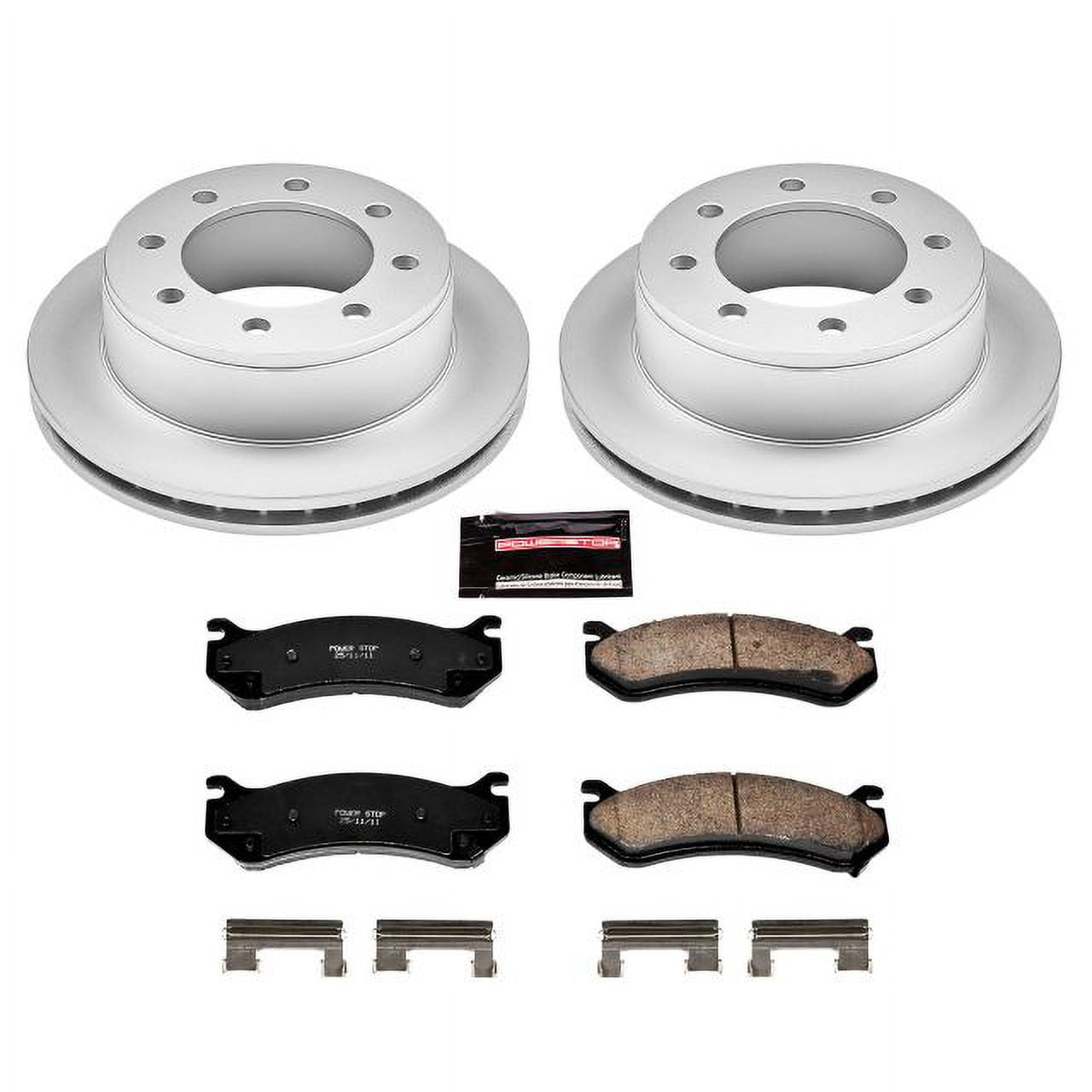 PowerStop Rear Geomet Coated Brake Rotor and Pad Kit Fits: CHEVROLET GMC Select Models CRK2041