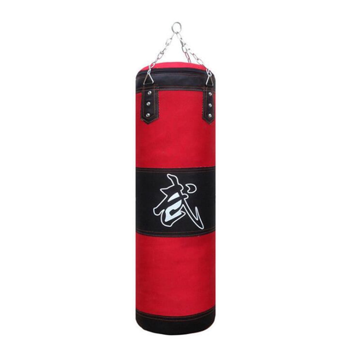 4ft Workout MMA 200 Pound Boxing Bag for Kickboxing… Non Tear Leather Boxing Equipment Heavy Boxing Bag for Adults & Youth Adjustable Wall Bracket Ceiling Hook Chain 