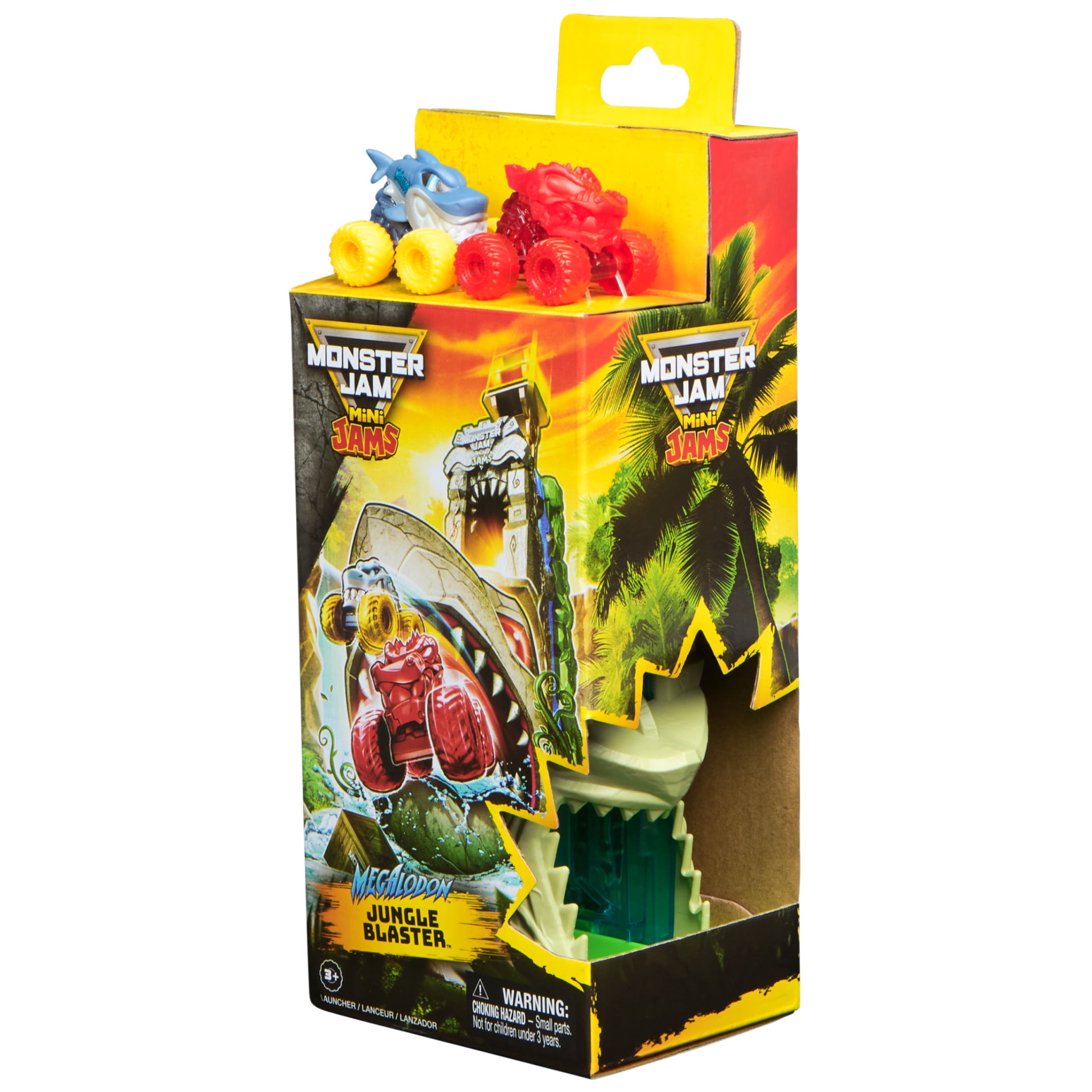 Monster Jam Mini Jams, Megalodon Jungle Blaster Launcher Playset