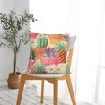 thumbnail image 5 of Pofeuu Succulent And Cactus Print Double-sided plush pillowcase Square Throw Pillow Covers Pillows Cover for Living Room Bedroom Sofa Couch Cushion Cover（No pillow core）-26"x26", 5 of 7