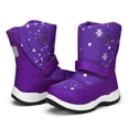 thumbnail image 3 of Kushyshoo Kids Snow Boots Waterproof Purple Heart Girls Winter Boot Big Kid Size 2, 3 of 7